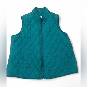 Blue/Green Lightweight Quilted Women's Vest